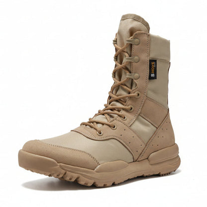 Summer Lightweight Tactical Combat Boots for Men & Women – Breathable Mesh Outdoor Hiking & Training Shoes