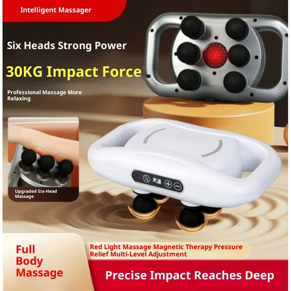 Electric Muscle Massage Gun – Deep Tissue Body Massager with 16 Attachments