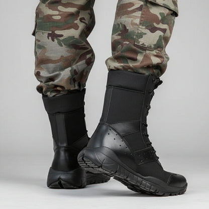 Summer Lightweight Tactical Combat Boots for Men & Women – Breathable Mesh Outdoor Hiking & Training Shoes