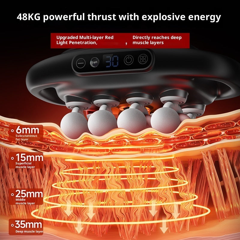 Electric Muscle Massage Gun – Deep Tissue Body Massager with 16 Attachments