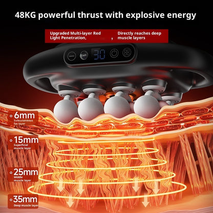 Electric Muscle Massage Gun – Deep Tissue Body Massager with 16 Attachments