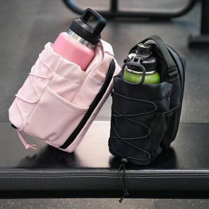 Fitness Magnetic Crossbody Gym Bag with Water Bottle Holder – Unisex Sling Bag