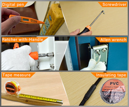 Complete 43-Piece Tool Set – Screwdrivers, Wrenches & Household Tools